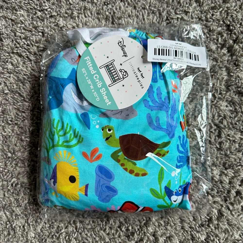 Little Sleepies Finding Nemo Fitted Crib Sheet
